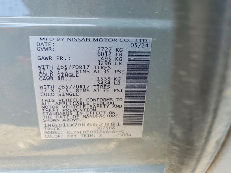 2024 NISSAN FRONTIER PRO-4X — Фото 12 из 12
