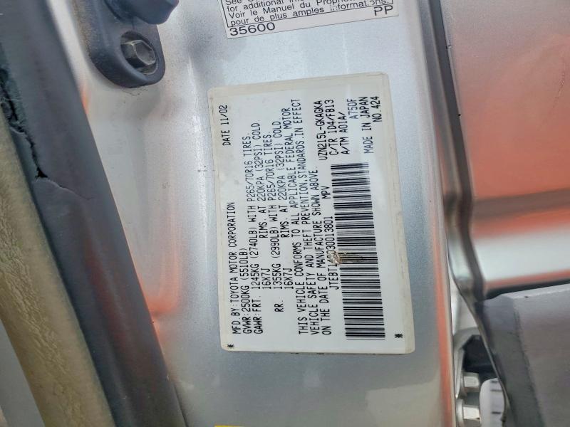 2003 TOYOTA 4RUNNER SPORT EDITION — Фото 13 из 13