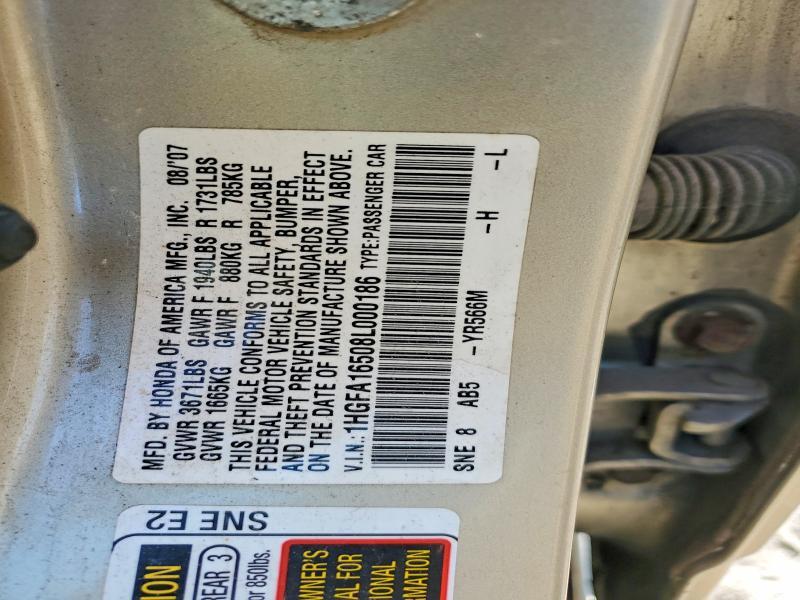 2008 HONDA CIVIC LX — Фото 12 из 12