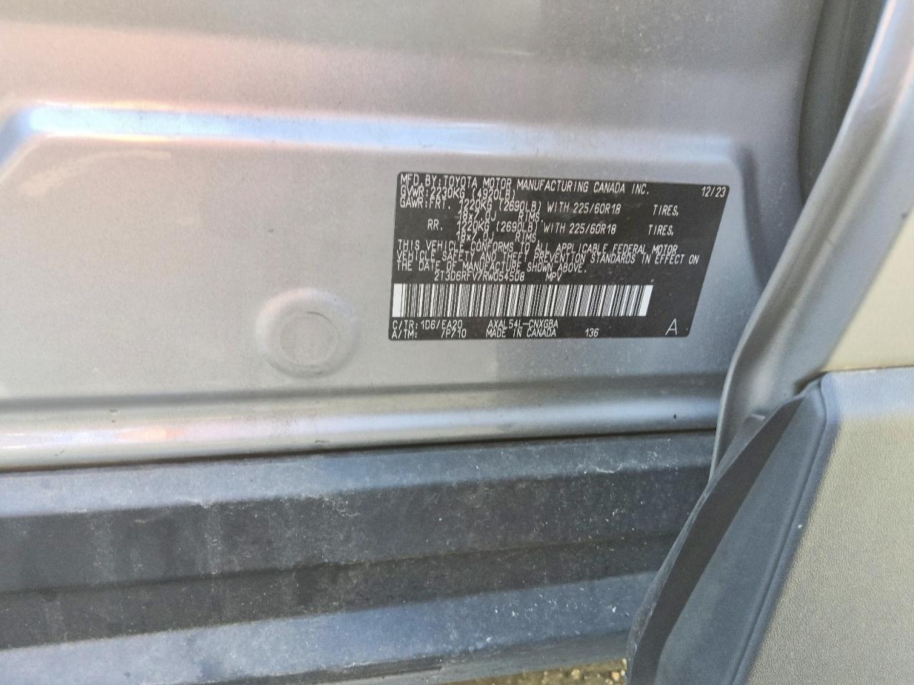 2024 TOYOTA RAV4 LIMITED — Фото 13 из 13