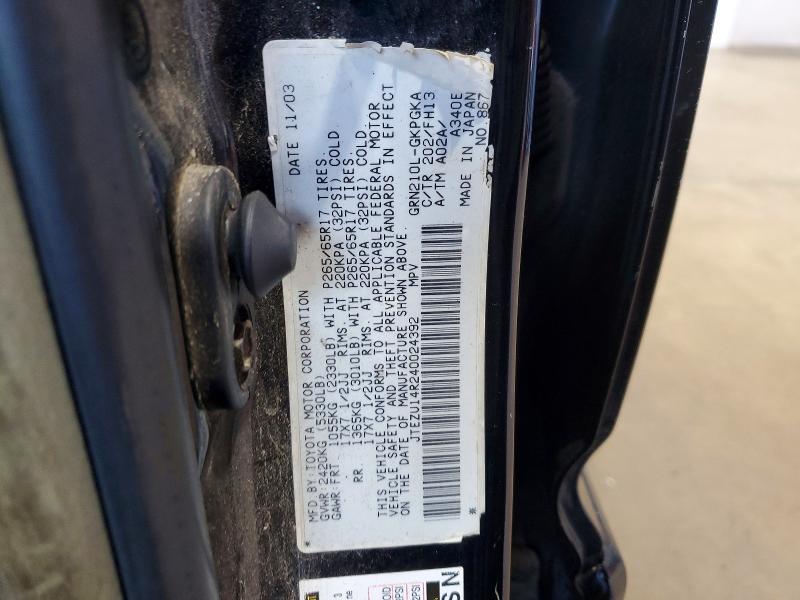 2004 TOYOTA 4RUNNER SPORT EDITION — Фото 13 из 15