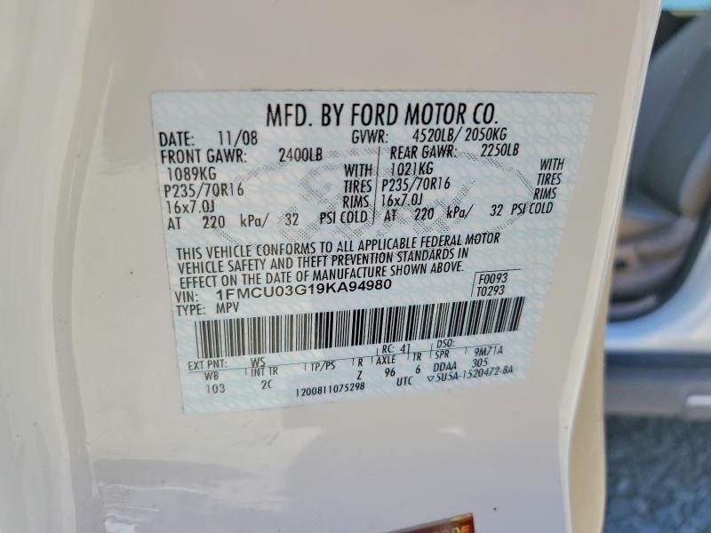 2009 FORD ESCAPE XLT — Фото 13 из 13