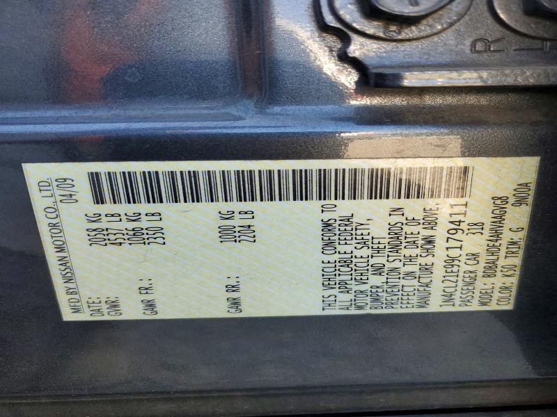 2009 NISSAN ALTIMA HYBRID — Фото 12 из 12