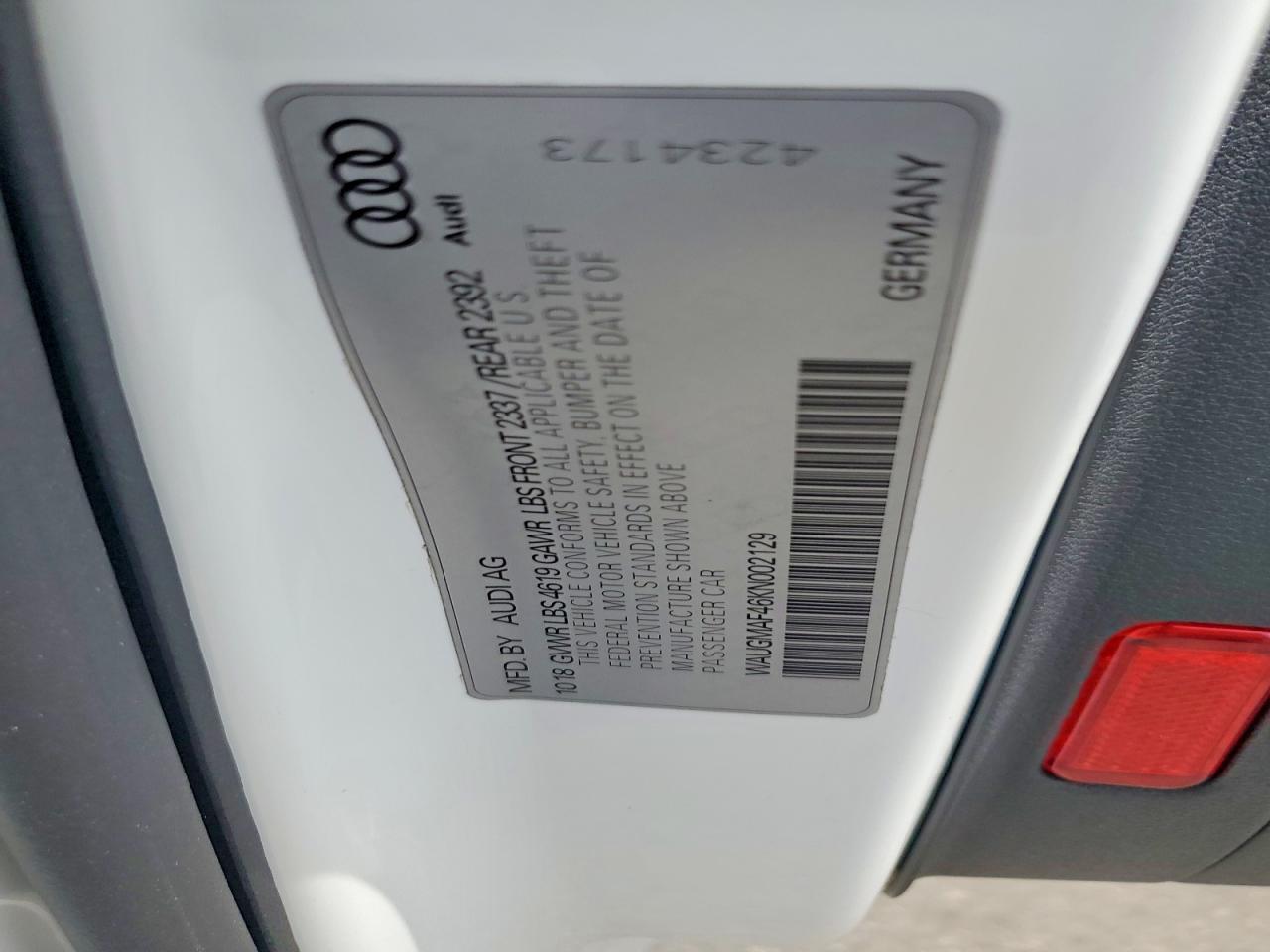2019 AUDI A4 PREMIUM — Фото 12 из 12