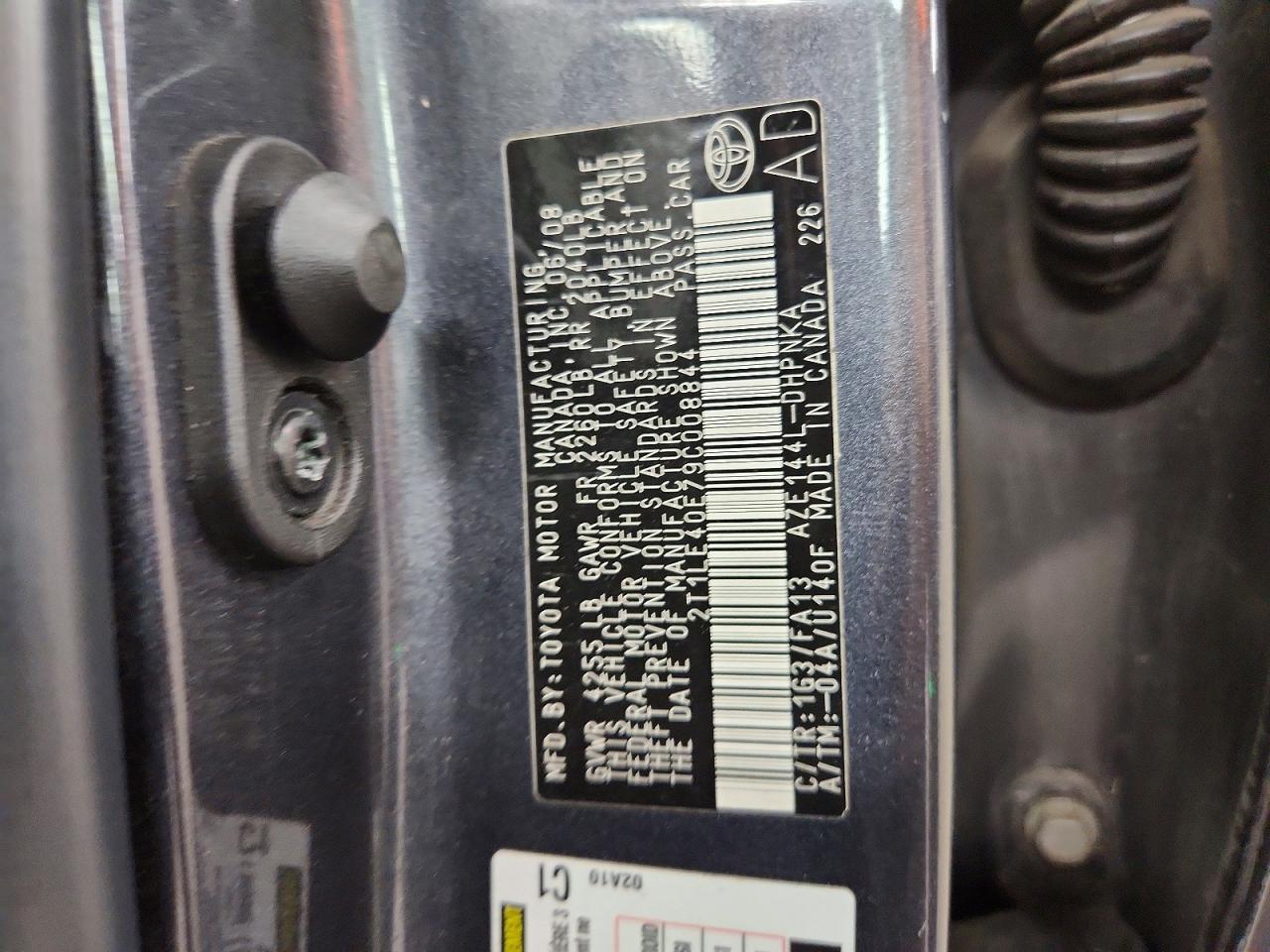2009 TOYOTA COROLLA MATRIX S — Фото 12 из 12