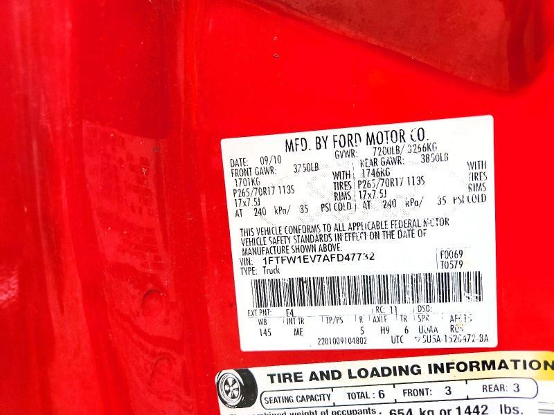 2010 FORD F150 SUPERCREW — Фото 12 из 12