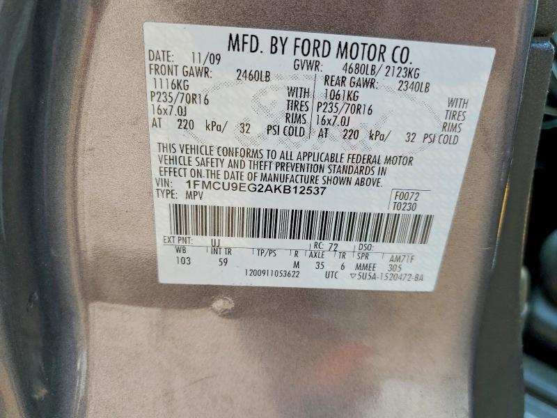 2010 FORD ESCAPE LIMITED — Фото 14 из 14
