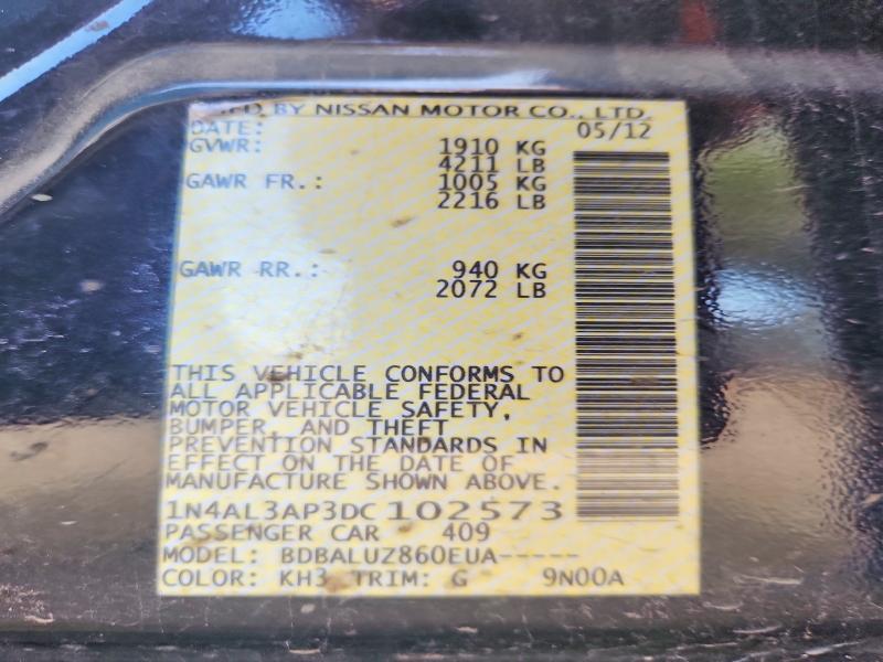 1N4AL3AP3DC102573 2013 NISSAN ALTIMA photo no. 12