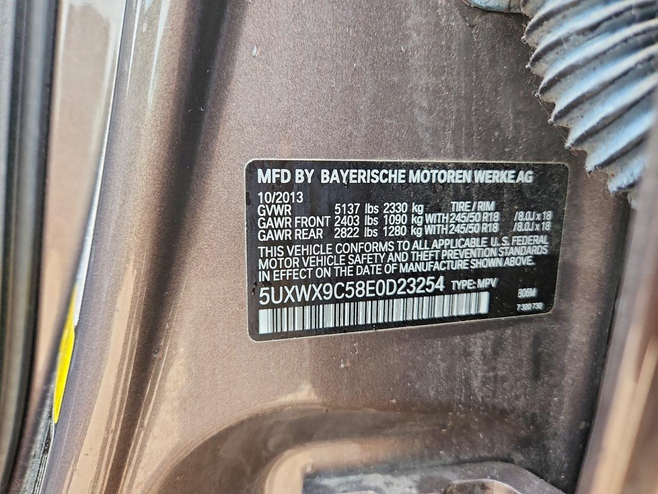 5UXWX9C58E0D23254 2014 BMW X3 photo no. 12