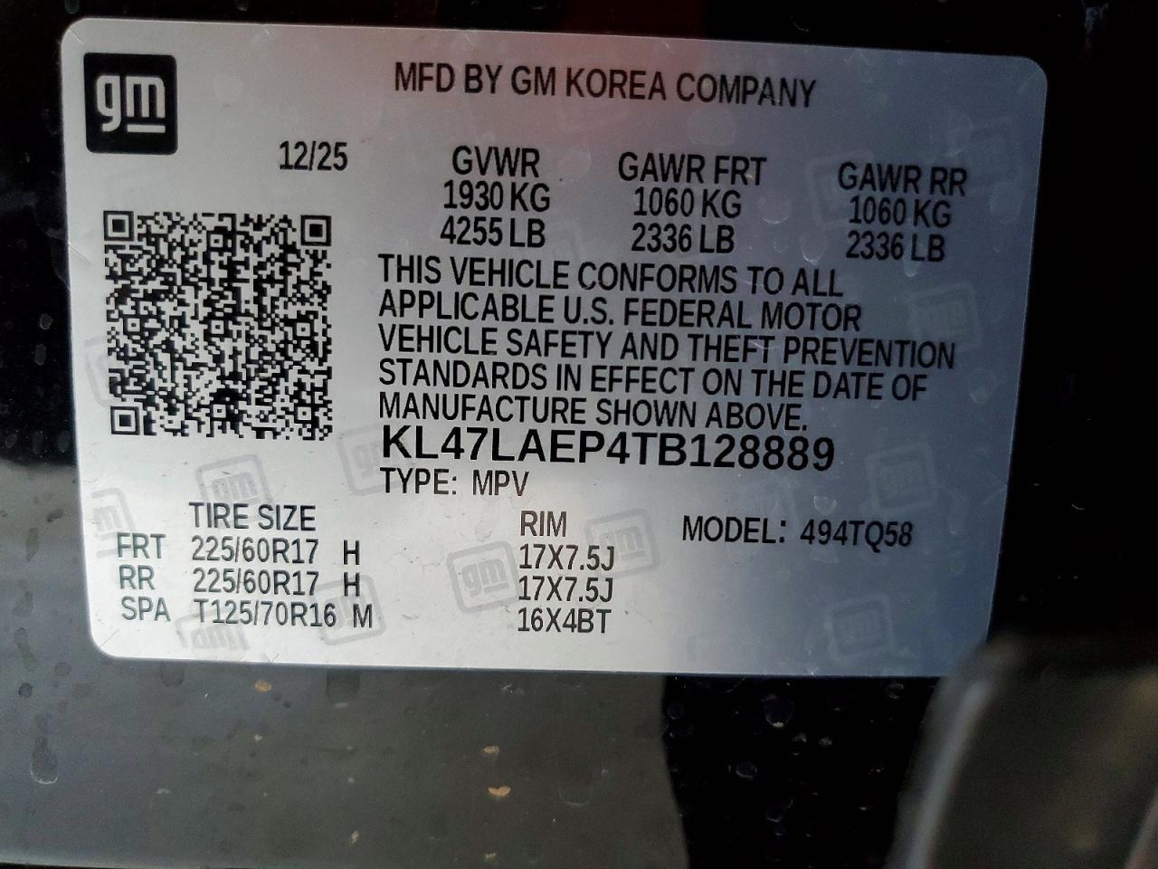 KL47LAEP4TB128889 2026 BUICK ENVISTA photo no. 12