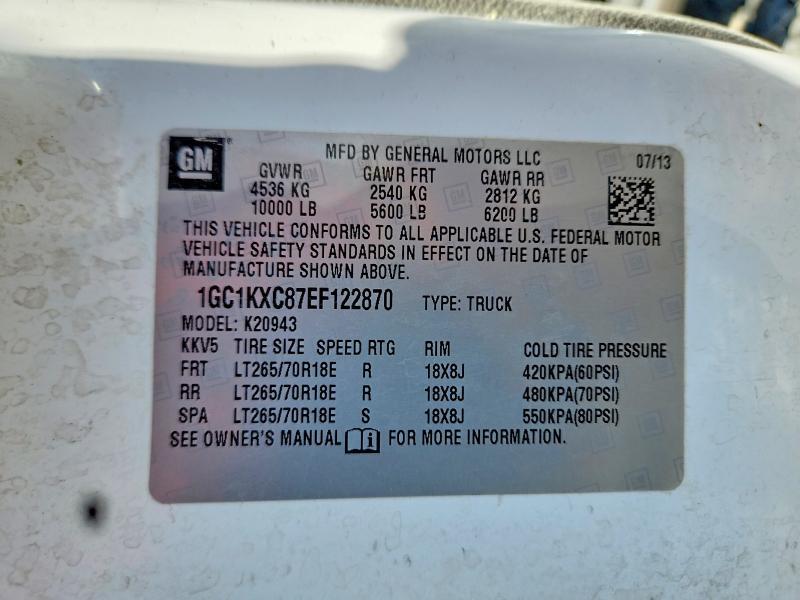 2014 CHEVROLET SILVERADO K2500 HEAVY DUTY LT — Фото 12 из 12