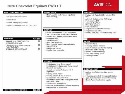 2026 CHEVROLET EQUINOX LT — Фото 12 из 13