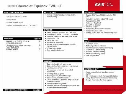 2026 CHEVROLET EQUINOX LT — Фото 12 из 13