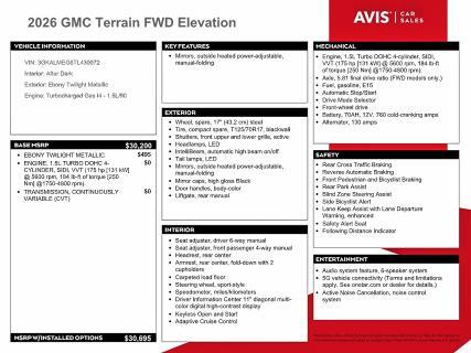 2026 GMC TERRAIN ELEVATION — Фото 13 из 14