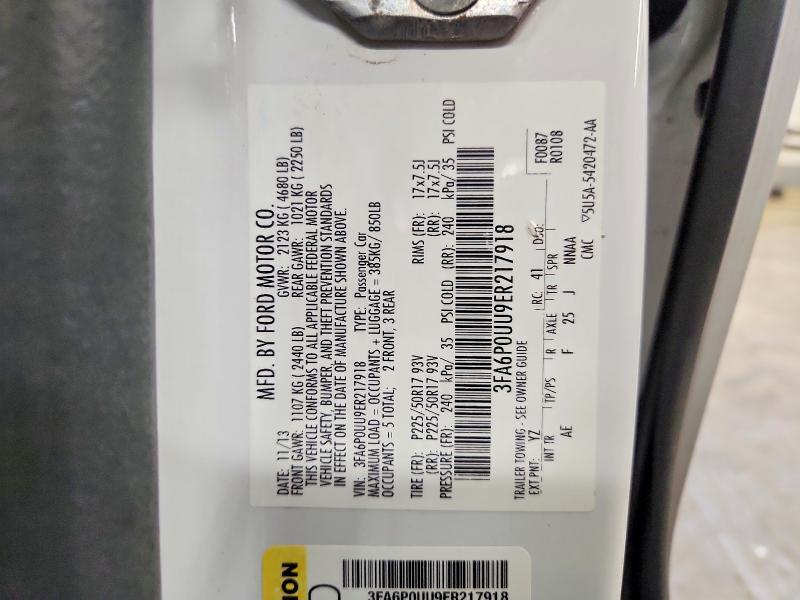 2014 FORD FUSION S HYBRID — Фото 12 из 12