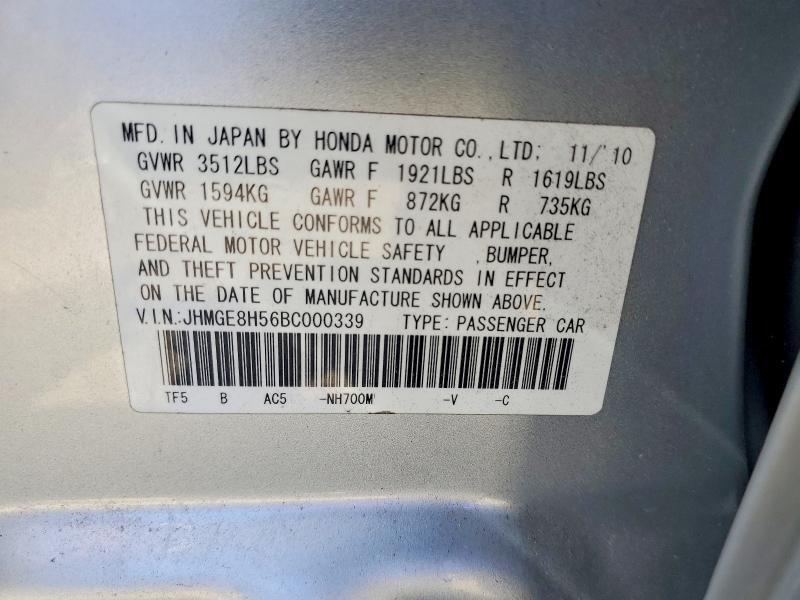 2011 HONDA FIT SPORT — Фото 14 из 16