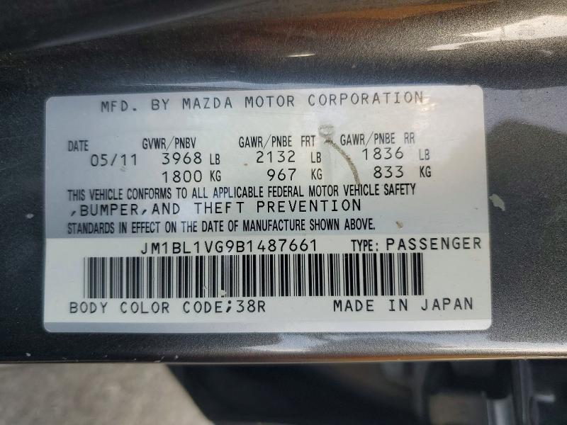 JM1BL1VG9B1487661 2011 MAZDA 3 photo no. 12