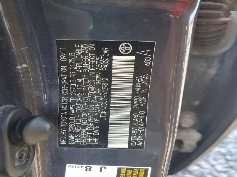 2011 TOYOTA PRIUS FOUR — Фото 12 из 12