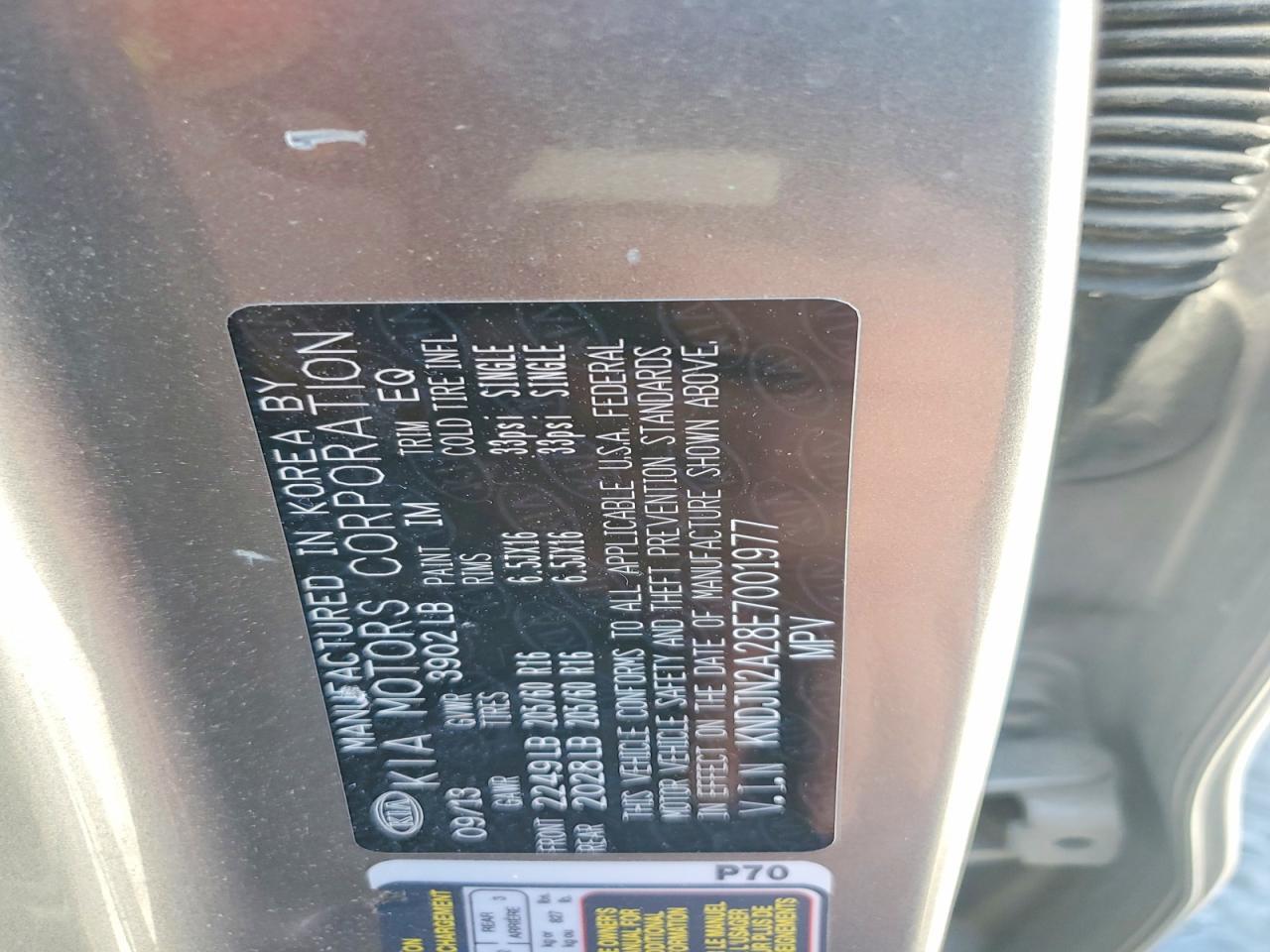 2014 KIA SOUL BASE — Фото 13 из 13