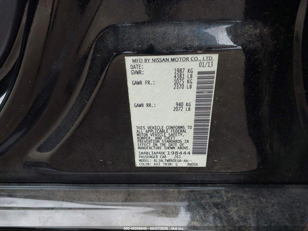 1N4BL3AP4DC198444 2013 NISSAN ALTIMA photo no. 9