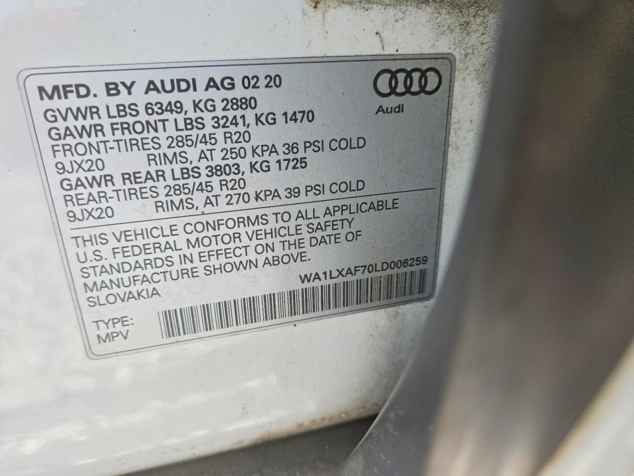 2020 AUDI Q7 PREMIUM PLUS — Фото 13 из 13