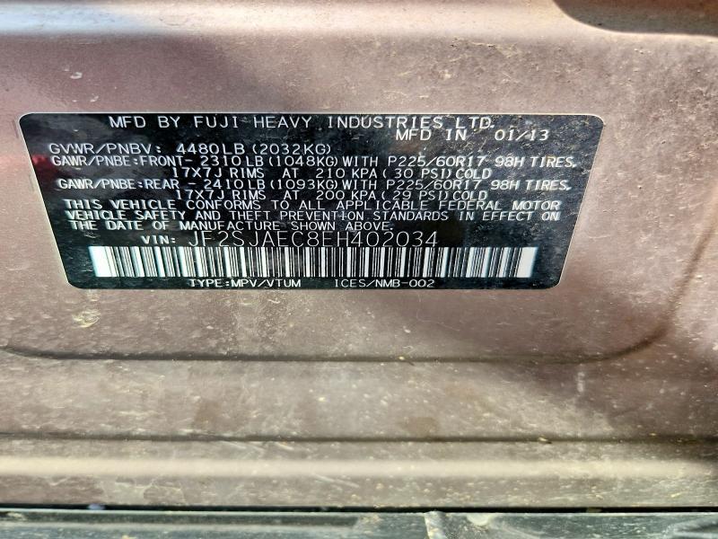 2014 SUBARU FORESTER 2.5I PREMIUM — Фото 12 из 12
