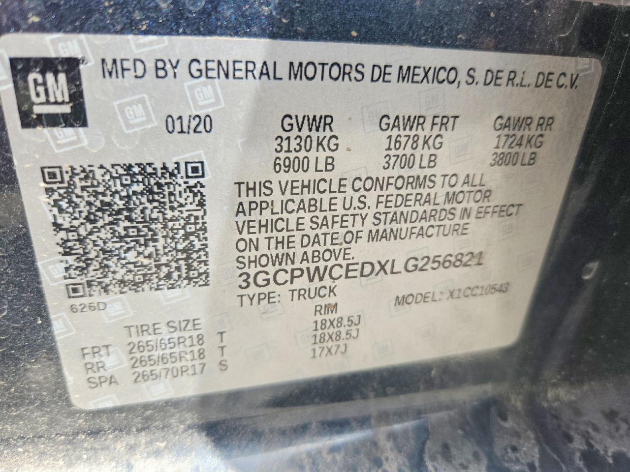 2020 CHEVROLET SILVERADO C1500 LT — Фото 12 из 13