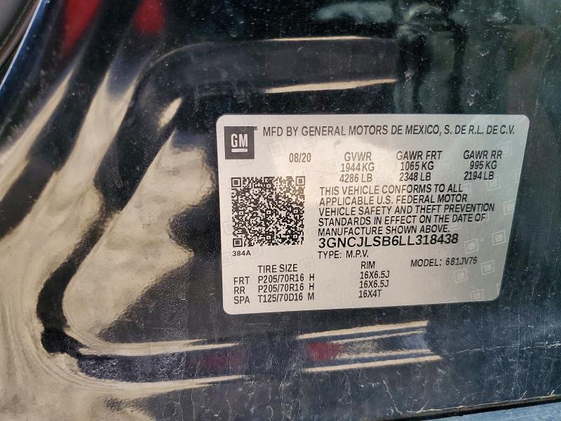 2020 CHEVROLET TRAX 1LT — Фото 12 из 12