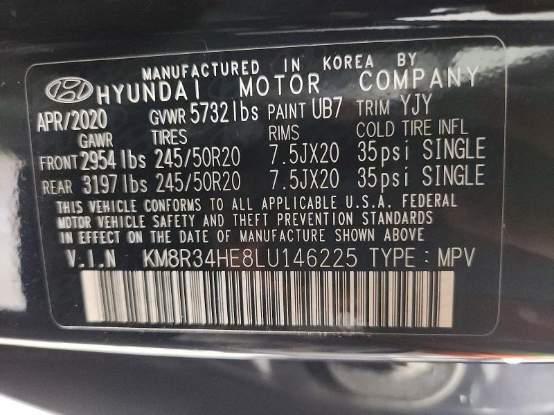 2020 HYUNDAI PALISADE SEL — Фото 13 из 13