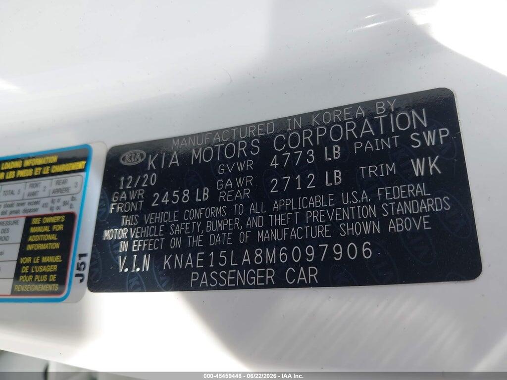 KNAE15LA8M6097906 2021 KIA STINGER photo no. 9