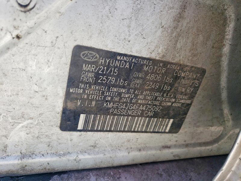2015 HYUNDAI AZERA BASE — Фото 12 из 12