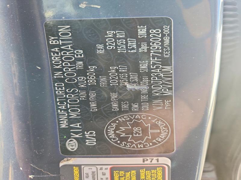 KNDJP3A57F7196028 2015 KIA SOUL photo no. 12