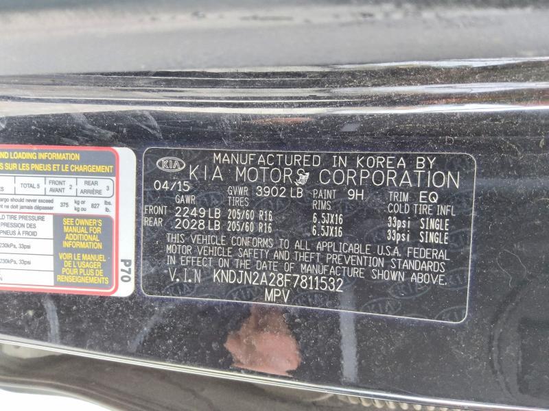 2015 KIA SOUL BASE — Фото 12 из 13