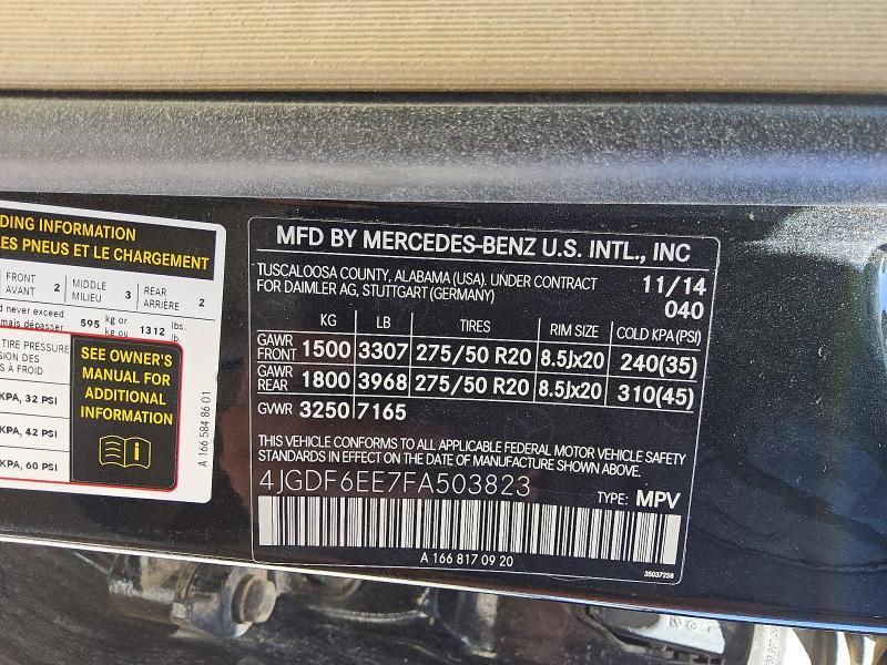 2015 MERCEDES-BENZ GL 450 4MATIC — Фото 13 из 13