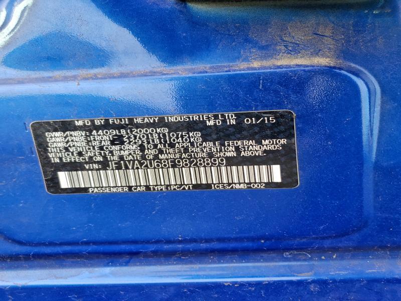 2015 SUBARU WRX STI LIMITED — Фото 12 из 13