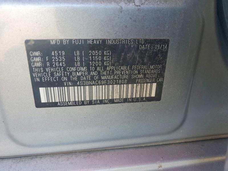 2015 SUBARU LEGACY 2.5I PREMIUM — Фото 12 из 12