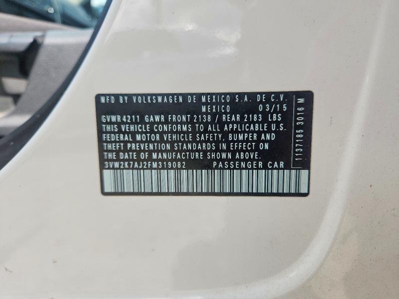 2015 VOLKSWAGEN JETTA BASE — Фото 12 из 12