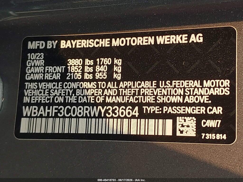 2024 BMW Z4 SDRIVE30I — Фото 9 из 16