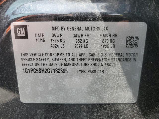 2016 CHEVROLET CRUZE LIMITED LS — Фото 12 из 12