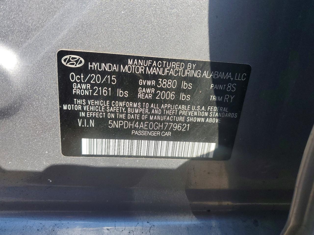 2016 HYUNDAI ELANTRA VALUE EDITION — Фото 12 из 12