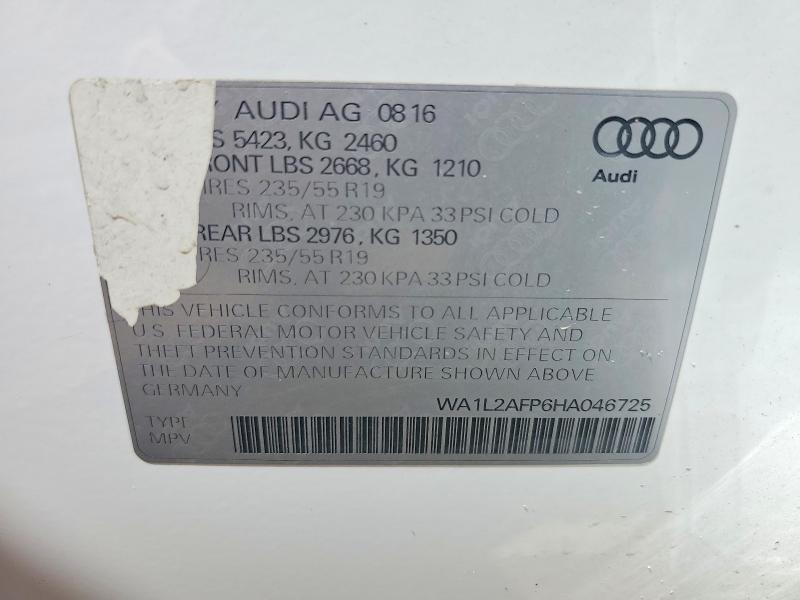 2017 AUDI Q5 PREMIUM PLUS — Фото 13 из 13