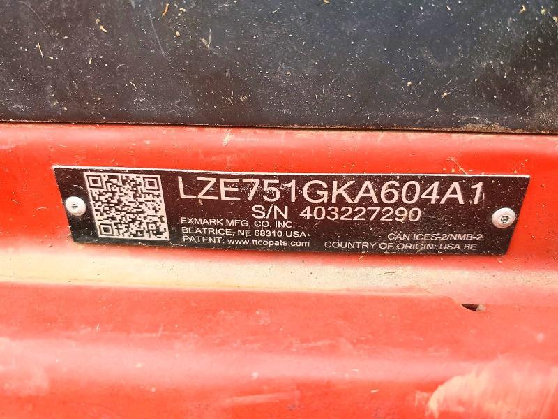 LZE751GKA604A1 2017 EXMARK UNKNOWN photo no. 10