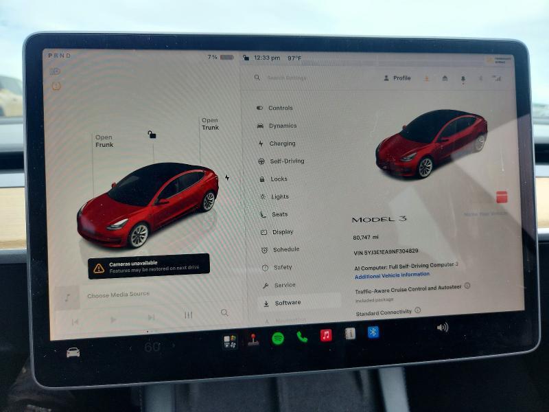2022 TESLA MODEL 3 — Фото 9 из 12