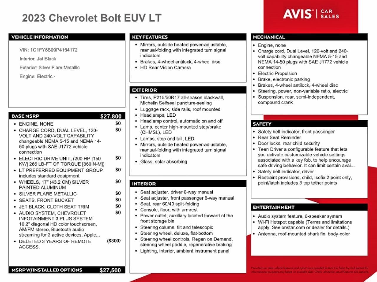 2023 CHEVROLET BOLT EUV LT — Фото 12 из 13