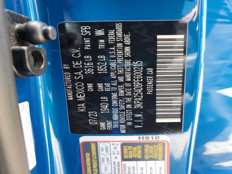 3KPA25AD8PE600215 2023 KIA RIO photo no. 12
