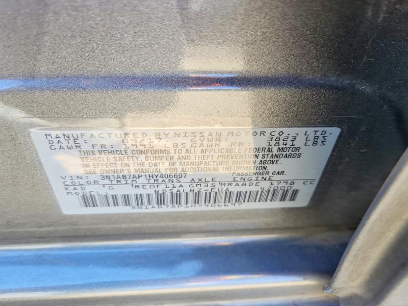 3N1AB7AP1HY406697 2017 NISSAN SENTRA photo no. 12