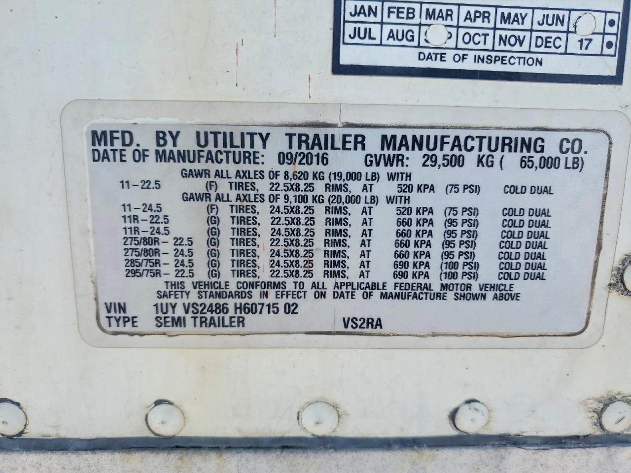 2017 UTILITY VS2RA REFRIGERATED VAN TRAILER — Фото 10 из 10