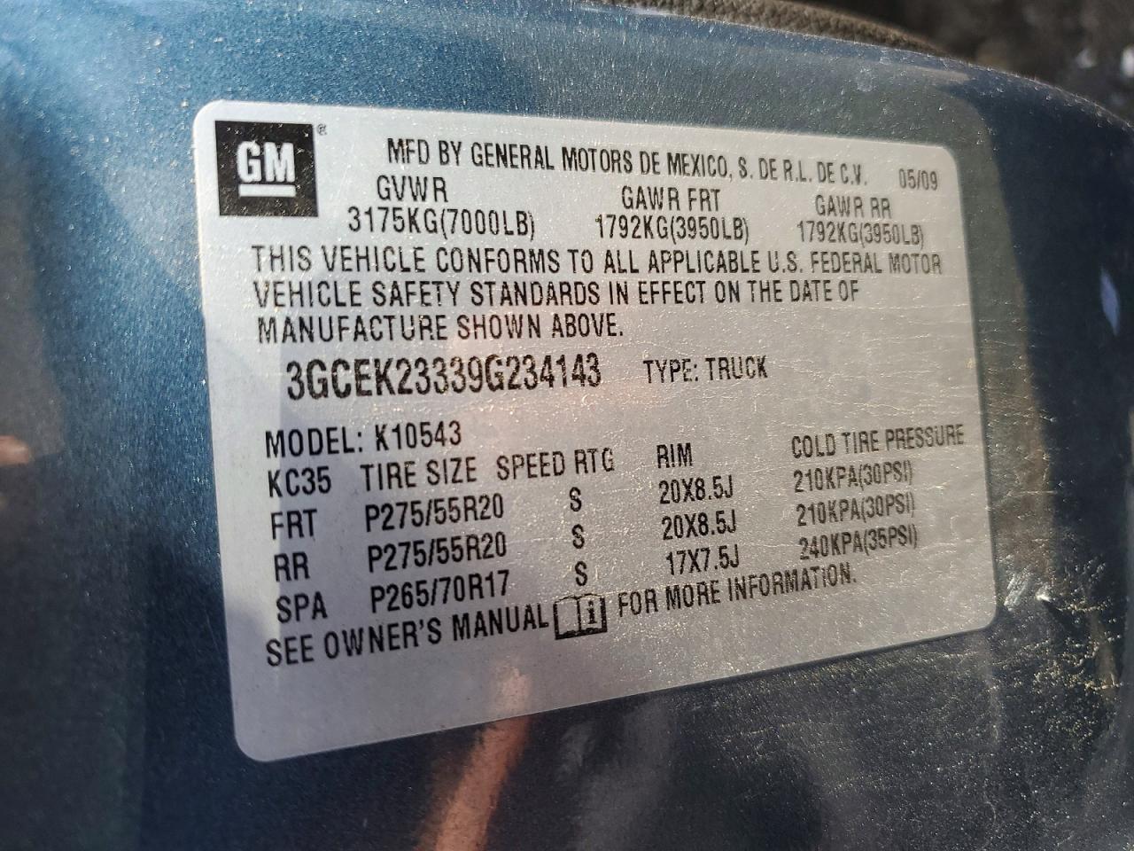 2009 CHEVROLET SILVERADO K1500 LT — Фото 12 из 12