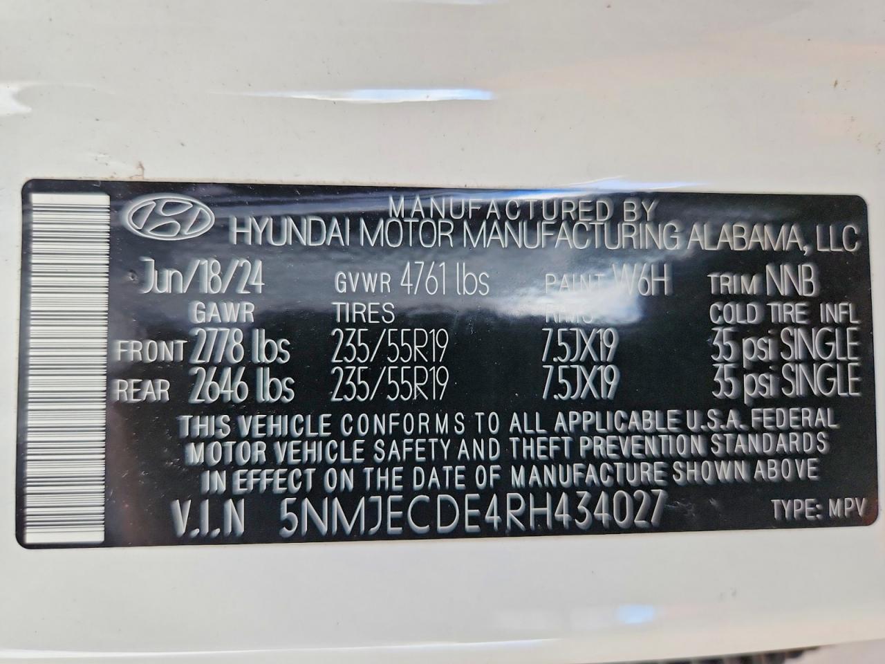 2024 HYUNDAI TUCSON LIMITED — Фото 13 из 13