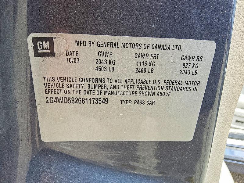 2008 BUICK LACROSSE CXL — Фото 12 из 13